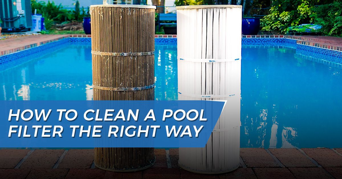 How to clean a pool filter