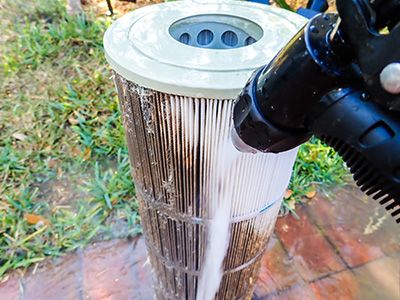 pool filter cleaning