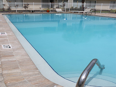 Resurfacing pool completed