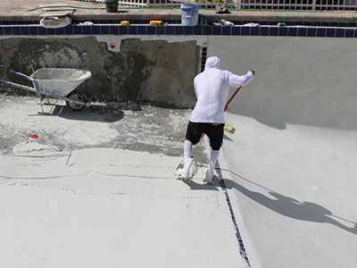 Pool resurface finish